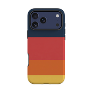 iPhone Tough Case - Navy Blue & Orange