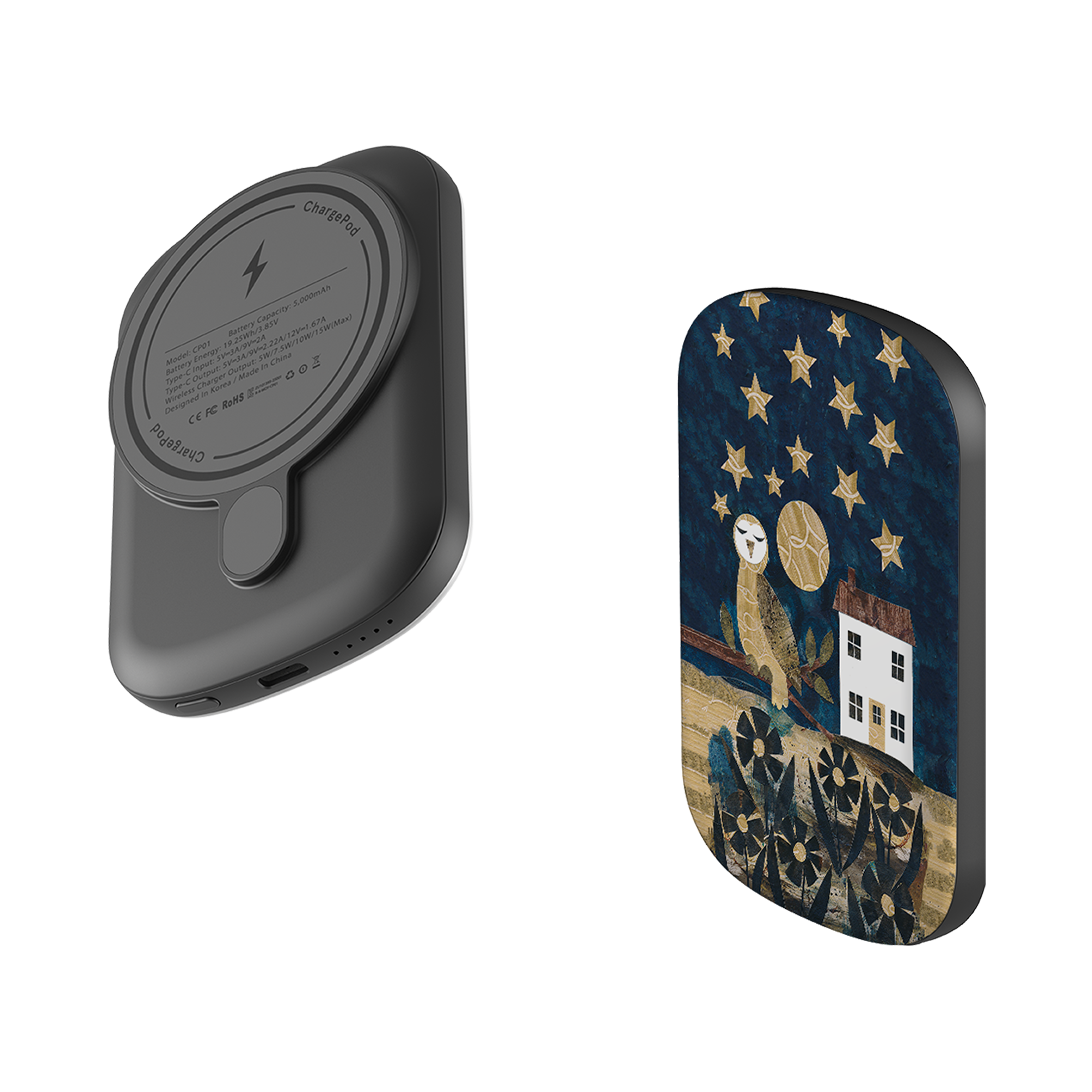 MagSafe Power Bank - Night Watch Owl By Tracey English