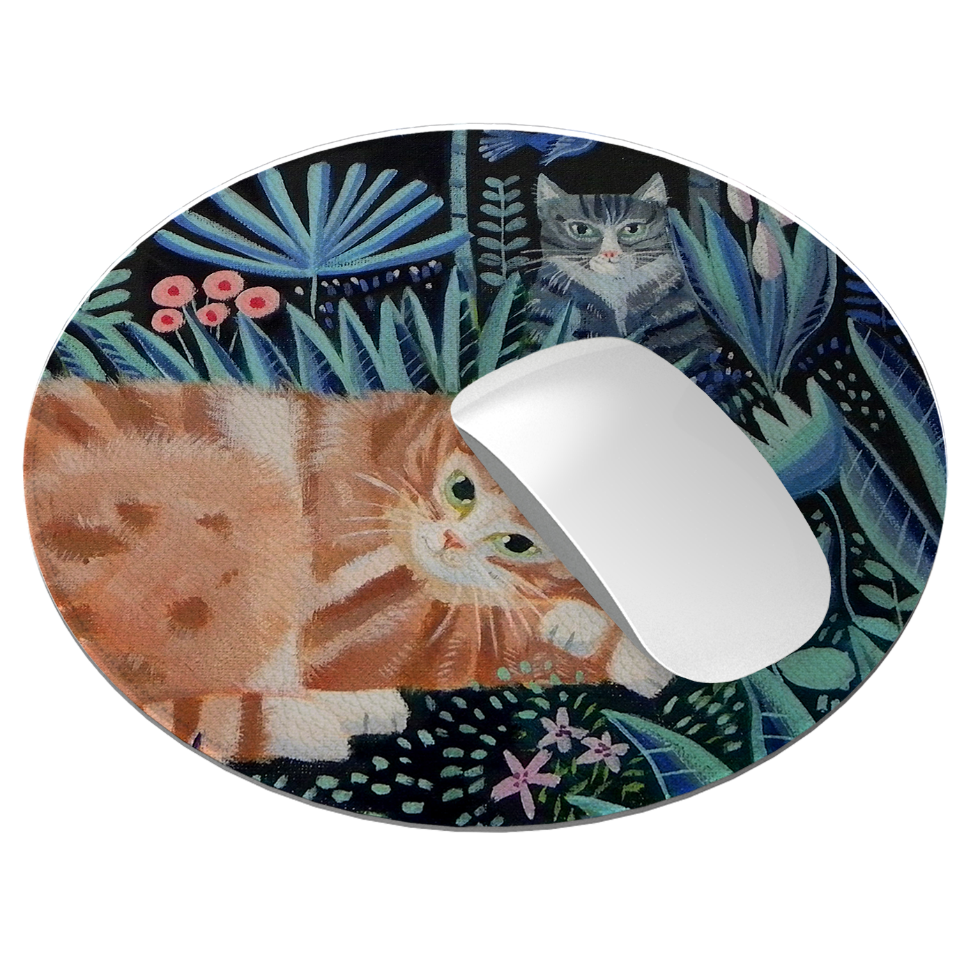 Night Cats Mouse Mat By Mary Stubberfield