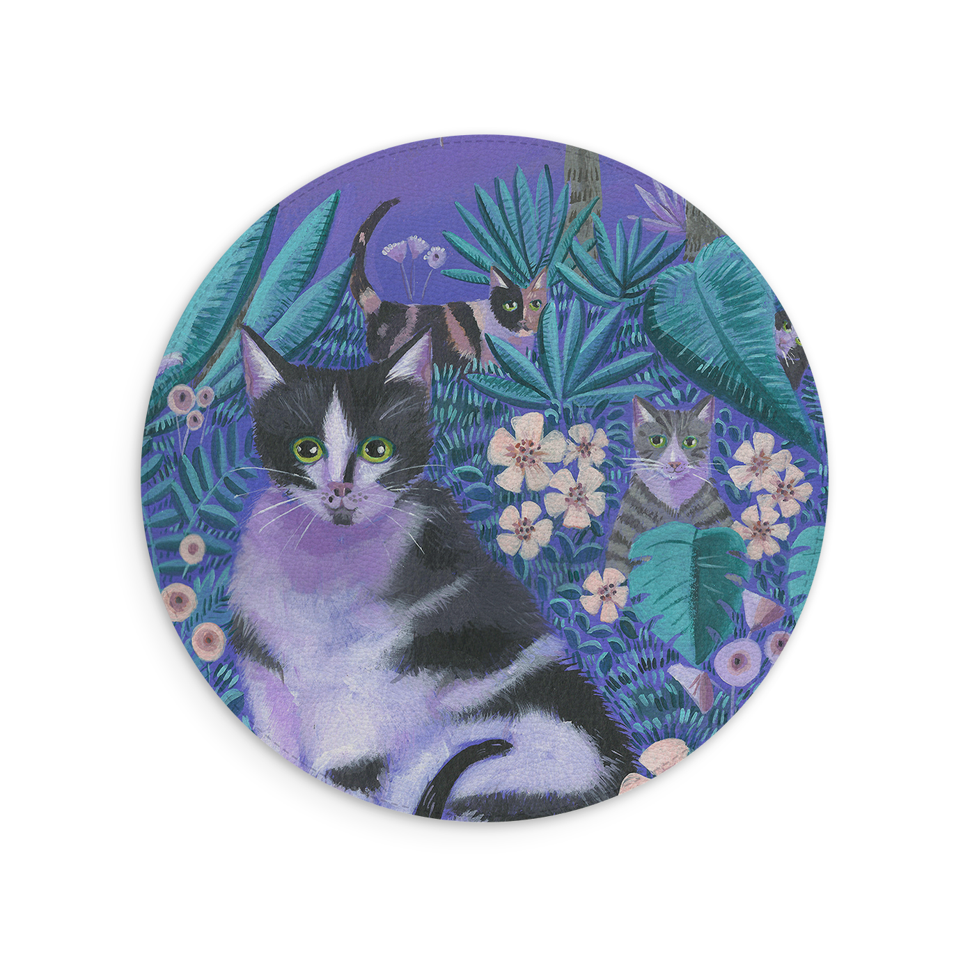 Night Cats 2 Mouse Mat By Mary Stubberfield