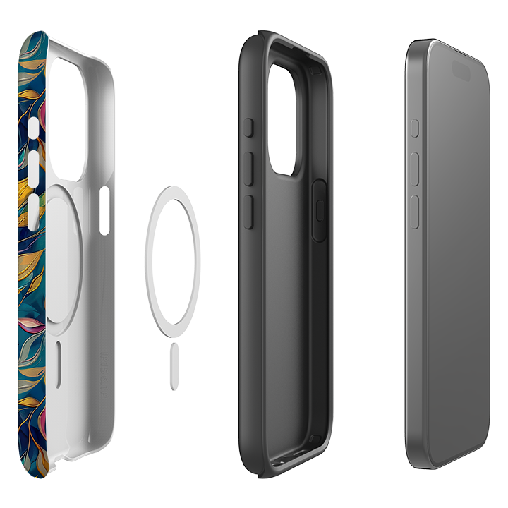 iPhone MagSafe Tough Case - Nutberry Leaves