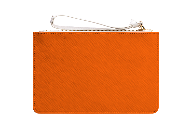 Orange Clutch Bag