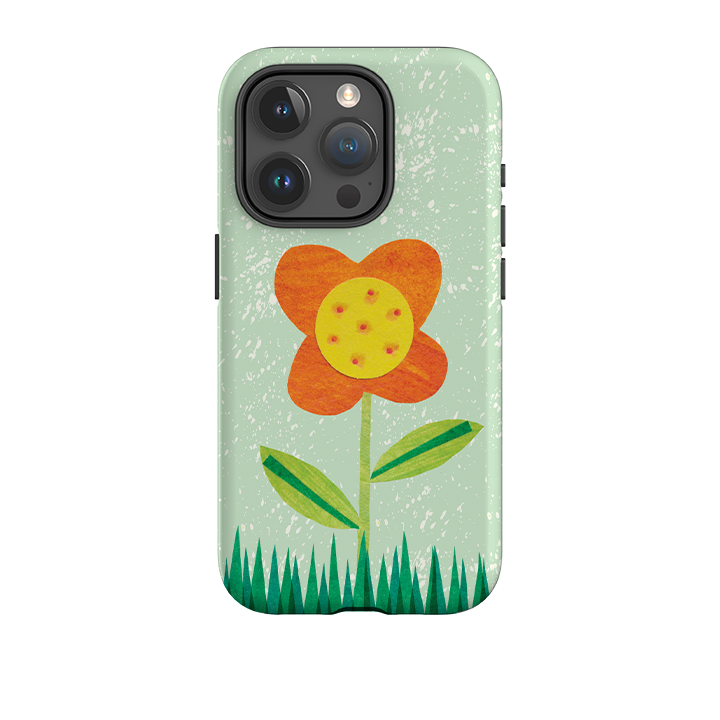 iPhone Tough Case - Orange Flower By Tracey English