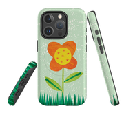 iPhone MagSafe Tough Case - Orange Flower By Tracey English