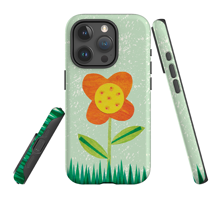 iPhone Tough Case - Orange Flower By Tracey English
