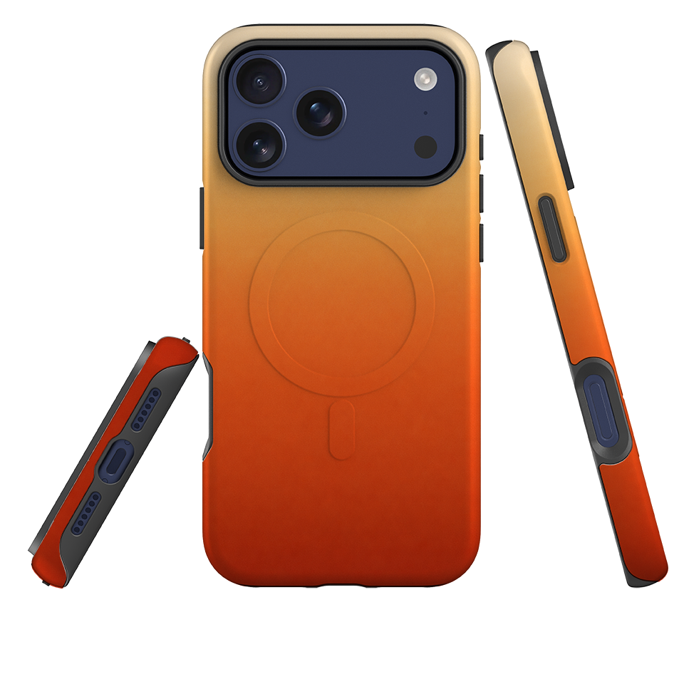 iPhone MagSafe Tough Case - Orange Ombre