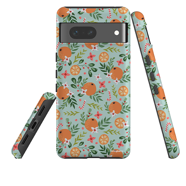 Google Tough Case -  Oranges and Candy Canes