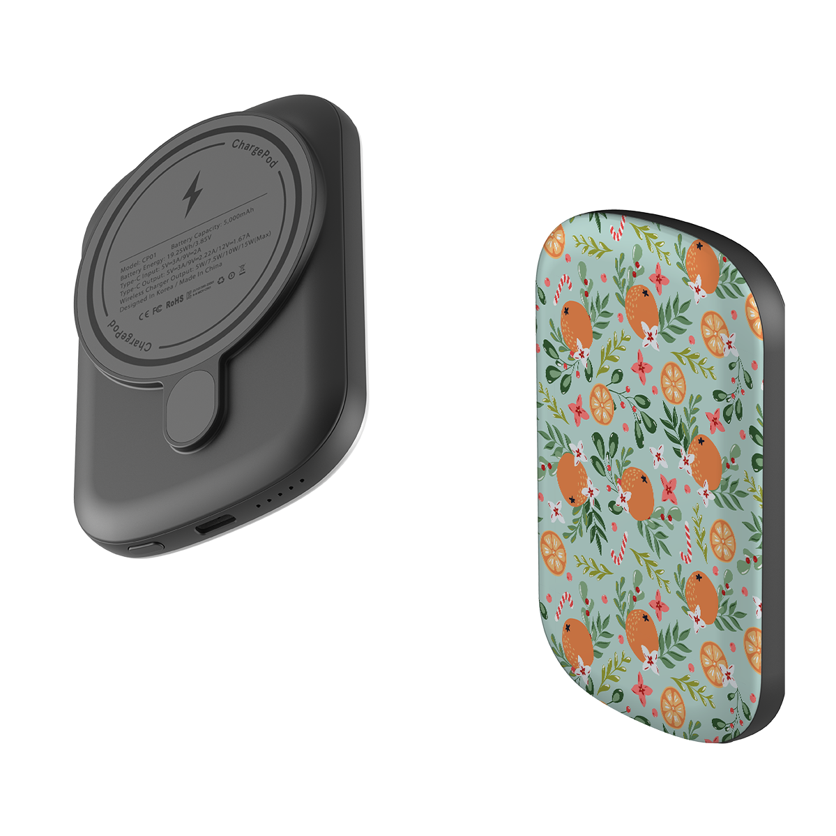 MagSafe Power Bank - Oranges and Candy Canes