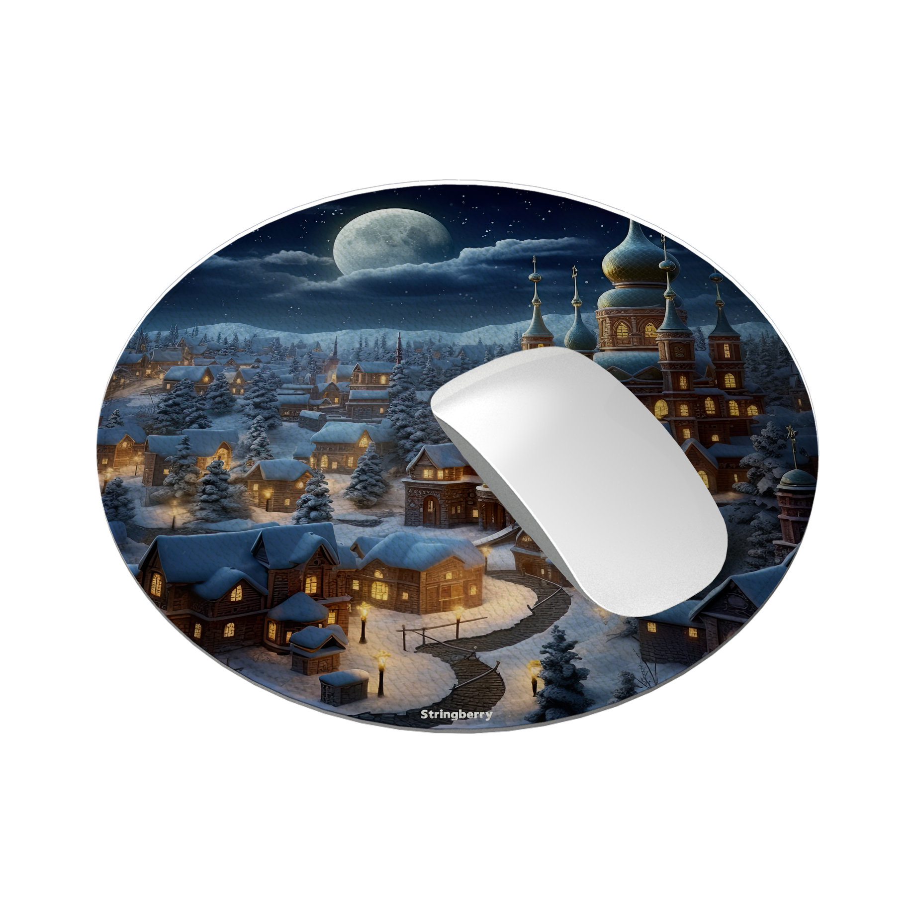 Orthodox Xmas Vegan Leather Mouse Mat