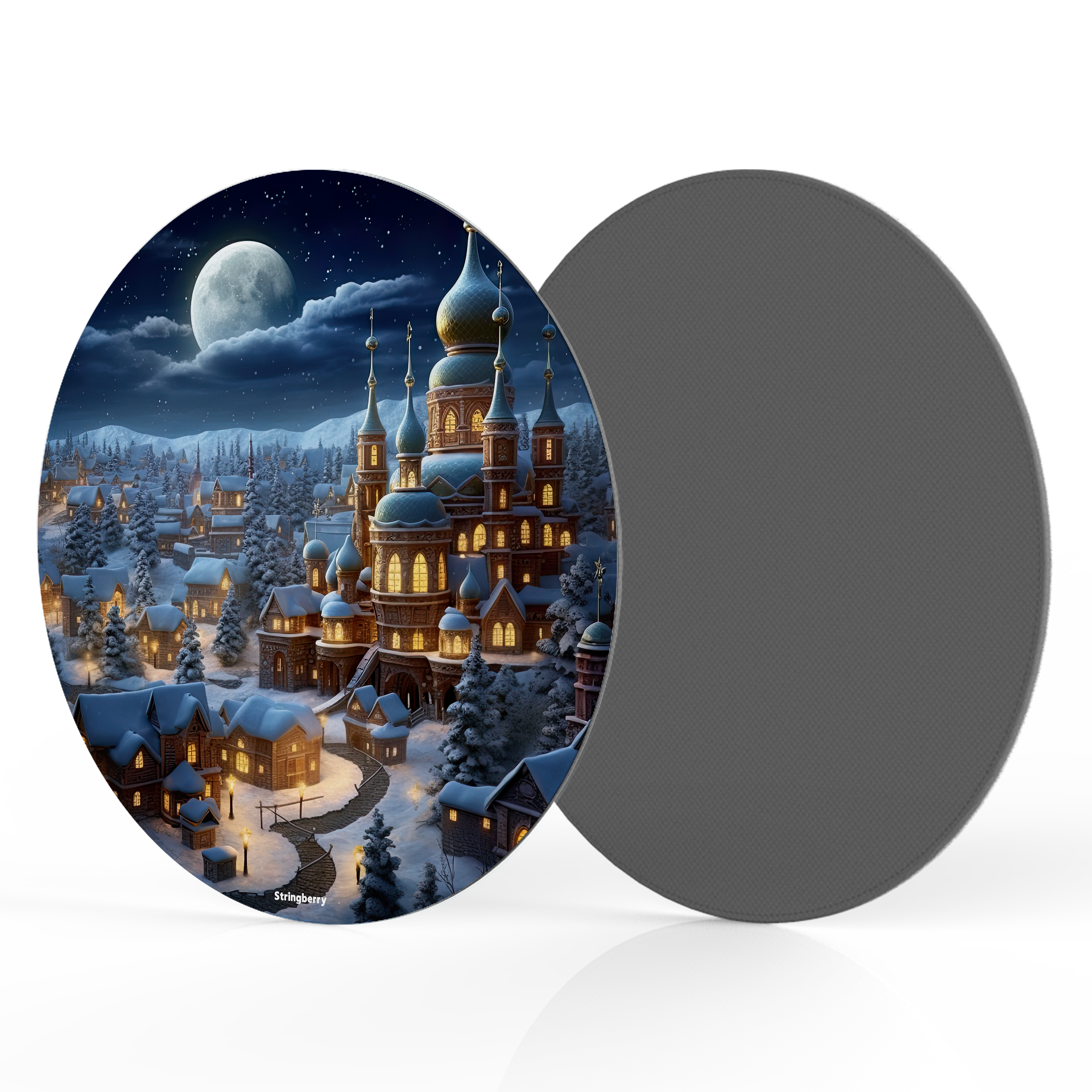 Orthodox Xmas Vegan Leather Mouse Mat