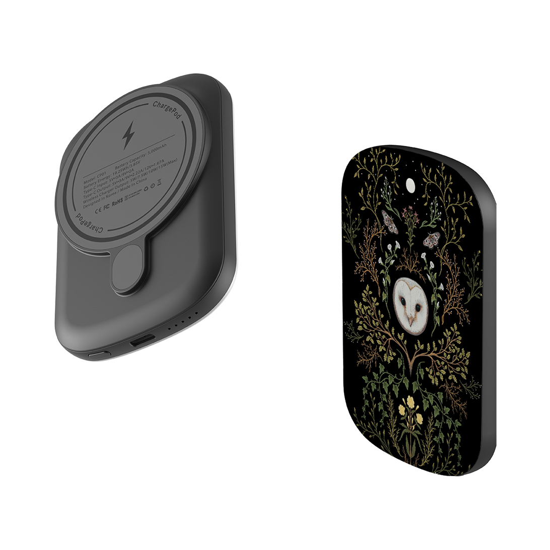 MagSafe Power Bank - Owl Pattern By Anna Stead