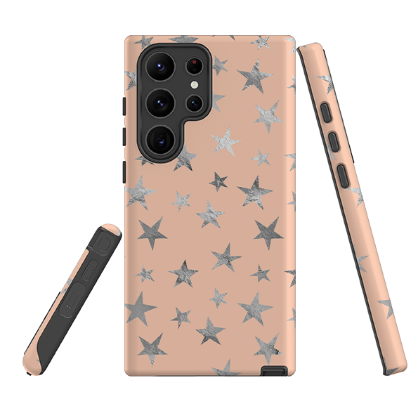 Samsung Tough Case - Pale and Silver Stars