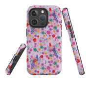 iPhone MagSafe Tough Case - Peacock Pattern Lilac By Lee Foster Wilson
