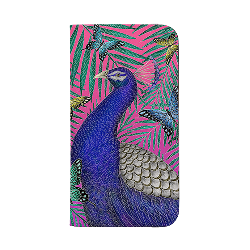 Peacocks And Butterflies By Catherine Rowe Wallet case