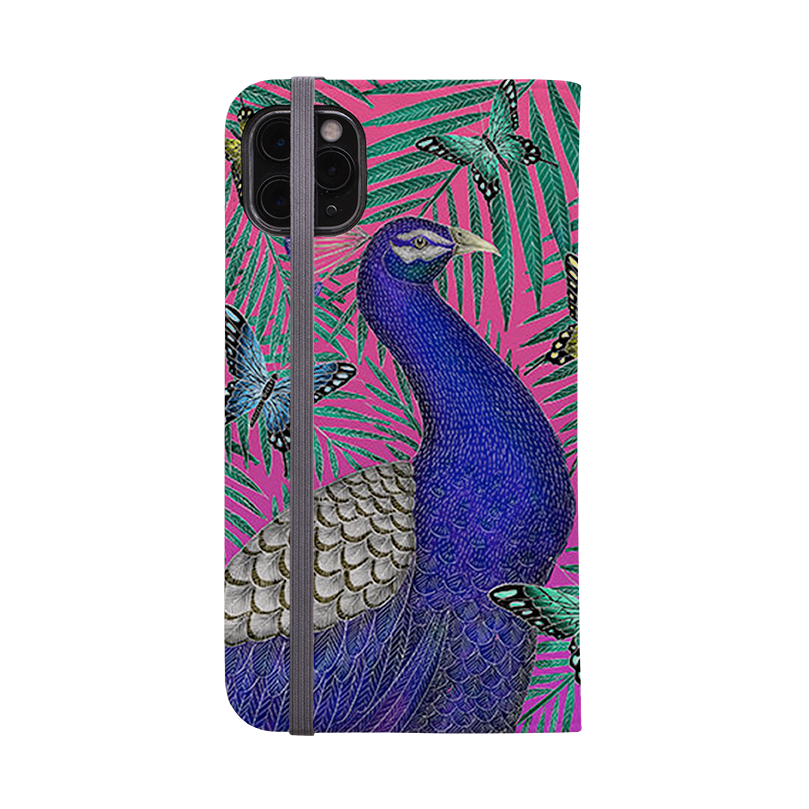 Peacocks And Butterflies By Catherine Rowe Wallet case
