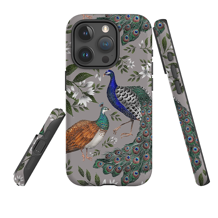 iPhone Tough Case - Peahen And Peacock By Catherine Rowe