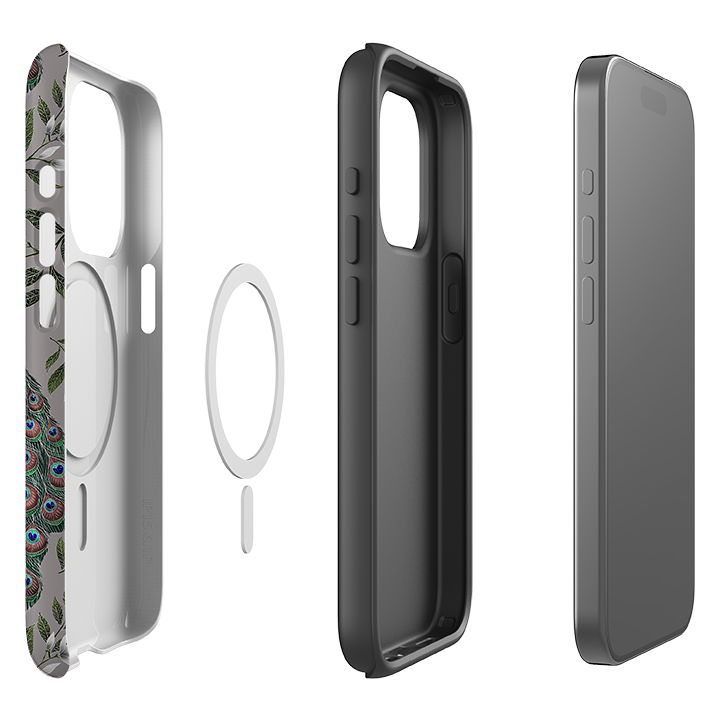 iPhone MagSafe Tough Case -  Peahen and Peacock By Catherine Rowe