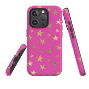 iPhone MagSafe Tough Case - Pink and Gold Stars