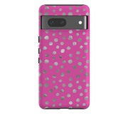 Google Tough Case - Pink and Silver Dots