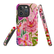 iPhone MagSafe Tough Case -  Pink Floral By Caroline Bonne Muller
