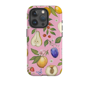 iPhone Tough Case - Pink Fruits By Catherine Rowe