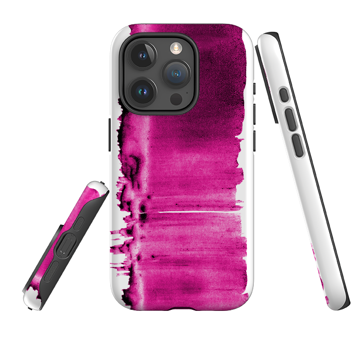 iPhone Tough Case - Pink Ink By Kitty Joseph