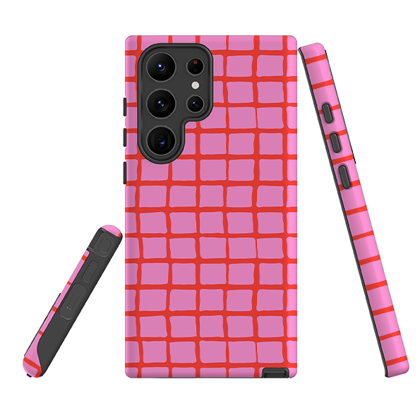 Samsung Tough Case - Pink Tiles