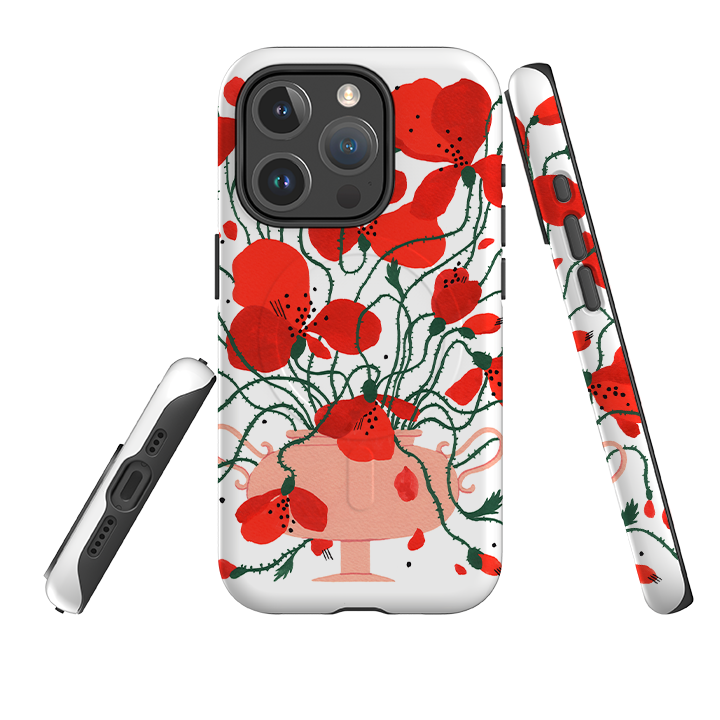iPhone MagSafe Tough Case -  Poppies By Madalina Andronic