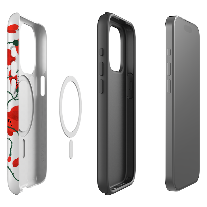 iPhone MagSafe Tough Case -  Poppies By Madalina Andronic