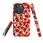 iPhone MagSafe Tough Case -  Poppies Pattern By Madalina Andronic
