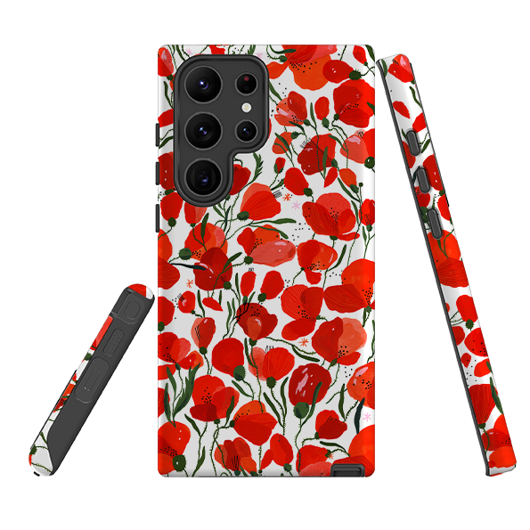 Samsung Tough Case - Poppies Pattern By Madalina Andronic