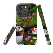 iPhone MagSafe Tough Case - Puffin Family By Anna Stead