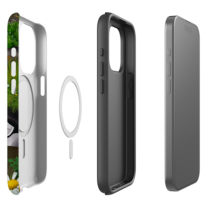 iPhone MagSafe Tough Case - Puffin Family By Anna Stead