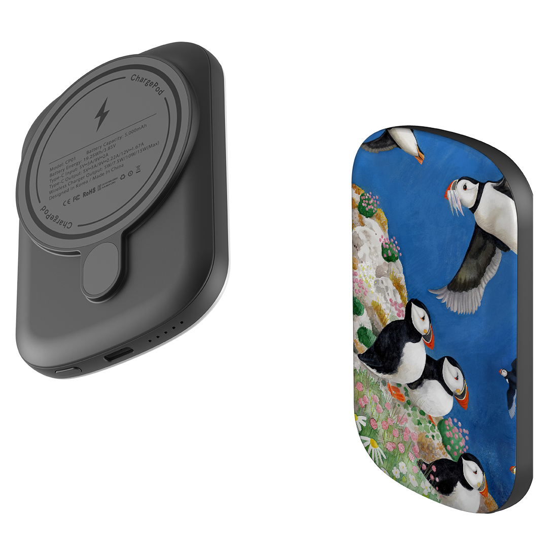MagSafe Power Bank - Puffins By Bex Parkin