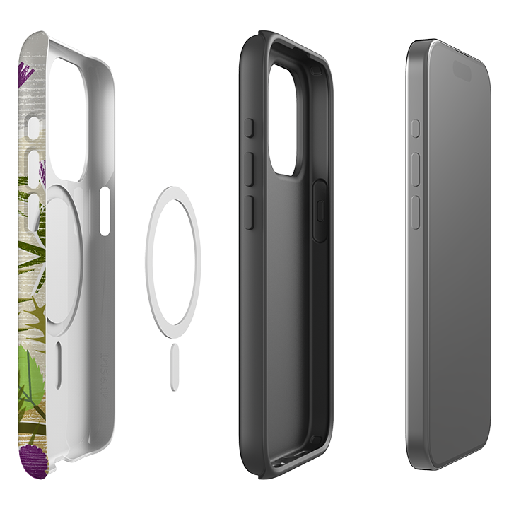 iPhone MagSafe Tough Case -  Purple Thistle By Liane Payne