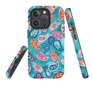 iPhone MagSafe Tough Case -  Paisley Blue By Ali Brookes