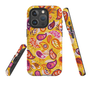 iPhone MagSafe Tough Case -  Paisley Yellow By Ali Brookes