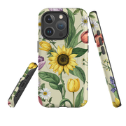 iPhone MagSafe Tough Case - Pale Sunflowers