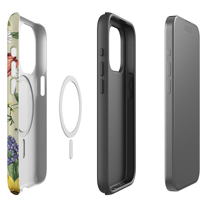 iPhone MagSafe Tough Case - Pale Sunflowers