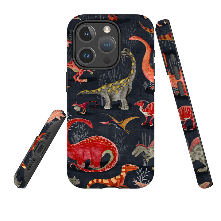 iPhone MagSafe Tough Case - Parisian Dinosaurs By Katherine Quinn
