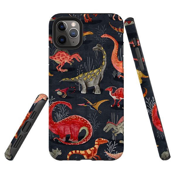 iPhone Tough Case - Parisian Dinosaurs By Katherine Quinn