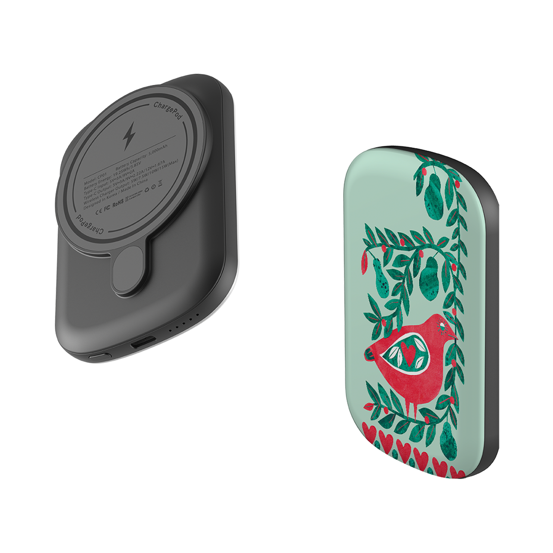 MagSafe Power Bank - Partridge With Pears By Tracey English