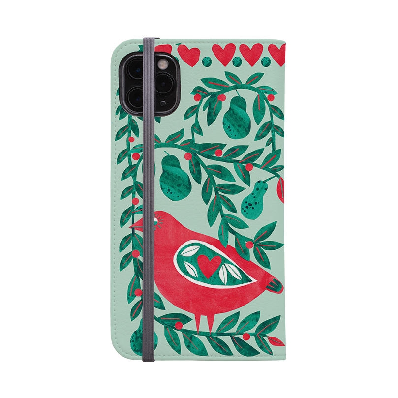 Partridge With Pears Wallet Case By Tracey English