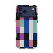iPhone Tough Case - Pastel Cyberpunk Checkerboard
