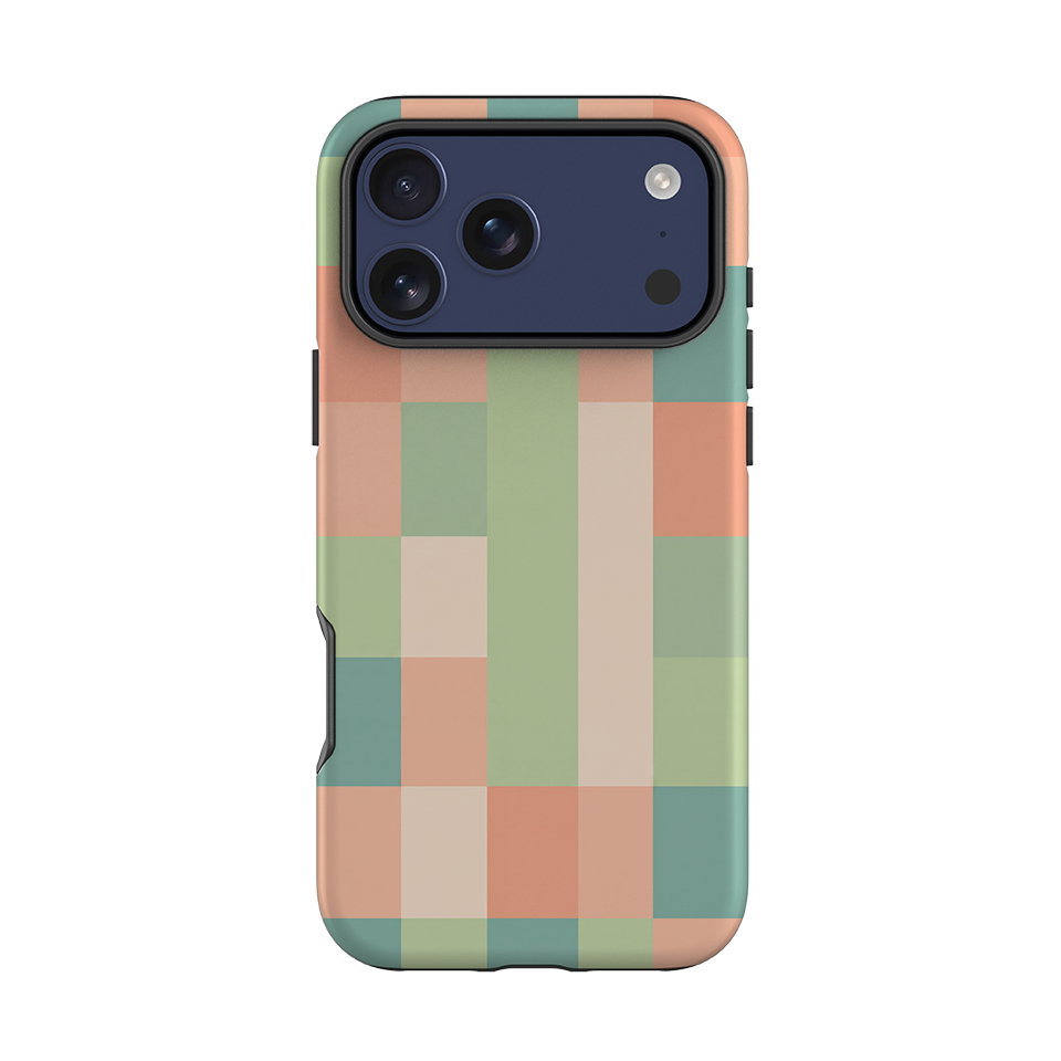 iPhone Tough Case - Pastel Gingham