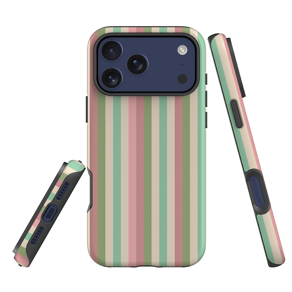 iPhone Tough Case - Pastel Stripe