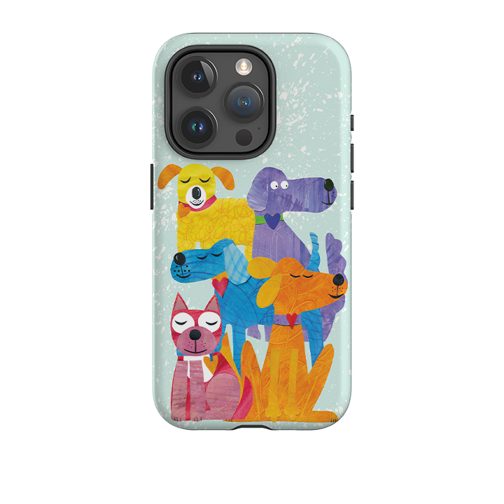 iPhone Tough Case - Patch Work Pups By Tracey English
