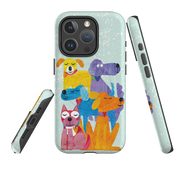 iPhone MagSafe Tough Case - Patch Work Pups By Tracey English
