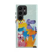 Samsung Tough Case - Patch Work Pups By Tracey English