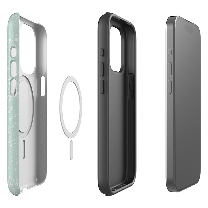iPhone MagSafe Tough Case - Patch Work Pups By Tracey English